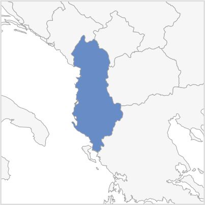 Map of Albania Map of Albania