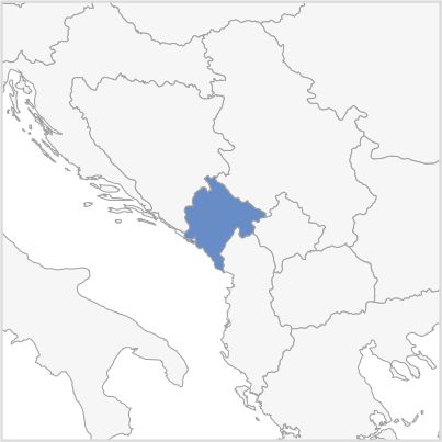 Map of Montenegro Map of Montenegro
