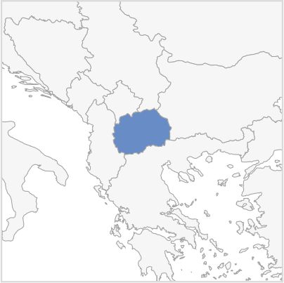 Map of North Macedonia Map of North Macedonia