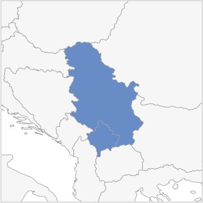 Map of Serbia Map of Serbia