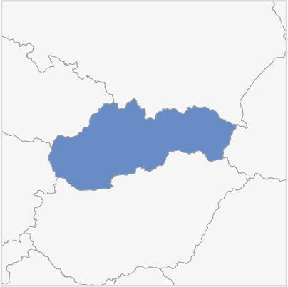 Map of Slovakia Map of Slovakia